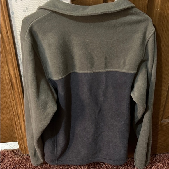 Columbia Olive and Charcoal Fleece Jacket - Picture 3 of 3